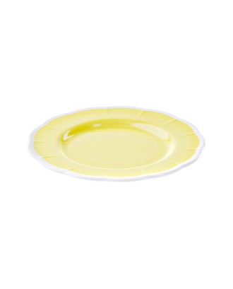 Farfurie pentru desert, melamina, 21 cm, galben, Flora - GUZZINI